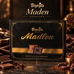 Beyoğlu sütlü ve bitter madlen çikolata kutusu