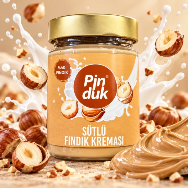 pinduk-sutlu-findik-kremasi Pinduk Sütlü Fındık Kreması kavanozu