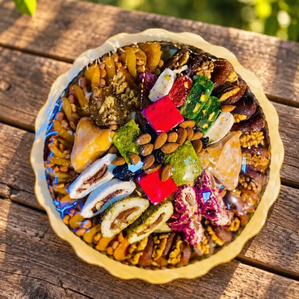 yuvarlak-karisik-kayisi-lokum-hediye-tepsisi-hd Hazeyn Paket - Yöresel Cepte